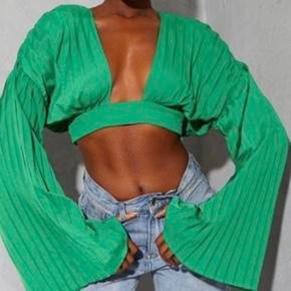 Green blouse
